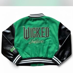 Wicked Justice Leather Varisty Jacket